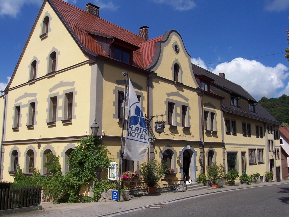 Hotel-Gasthof Die Post Brennerei Frankenhoehe Schillingsfürst Eksteriør bilde